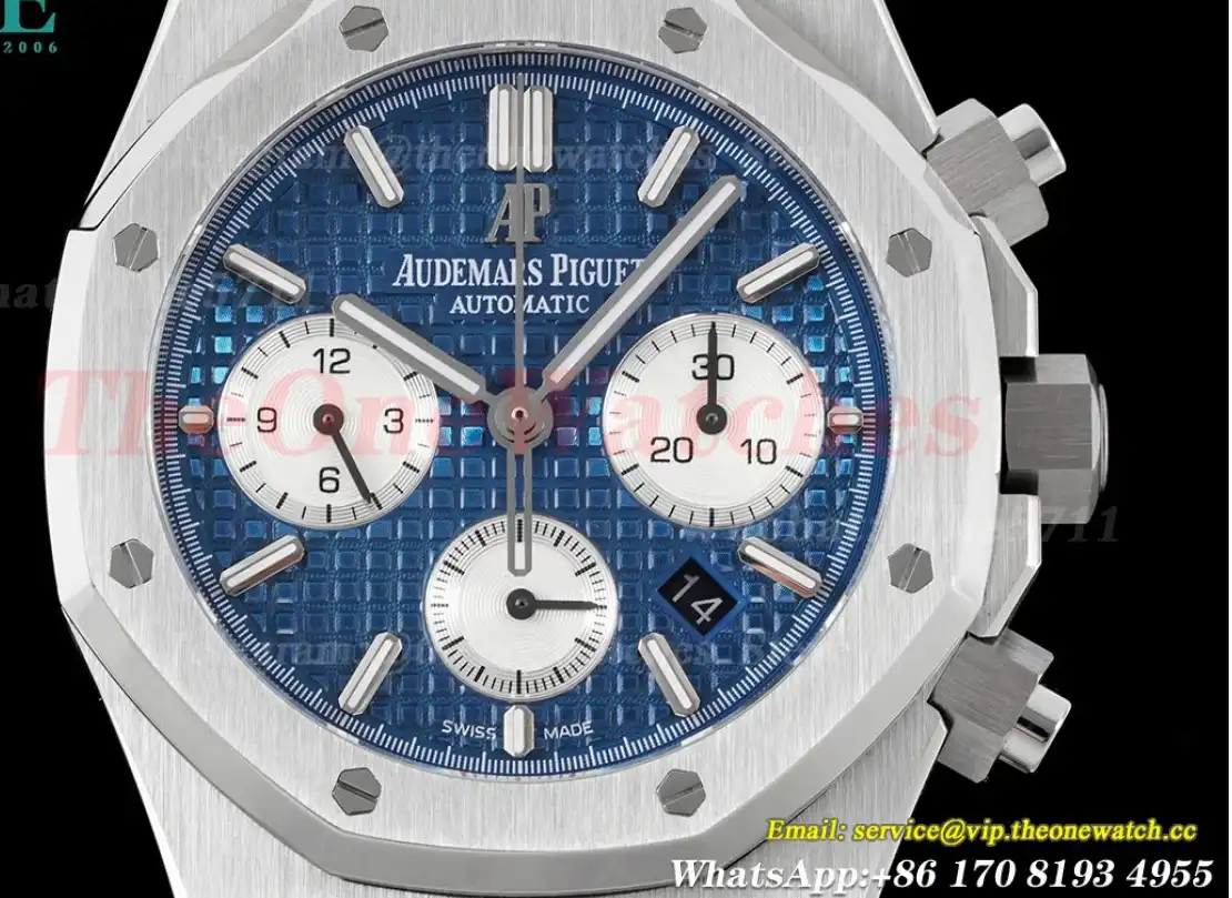 Royal Oak Chrono 26331 SS SS Blue White IPF A7750