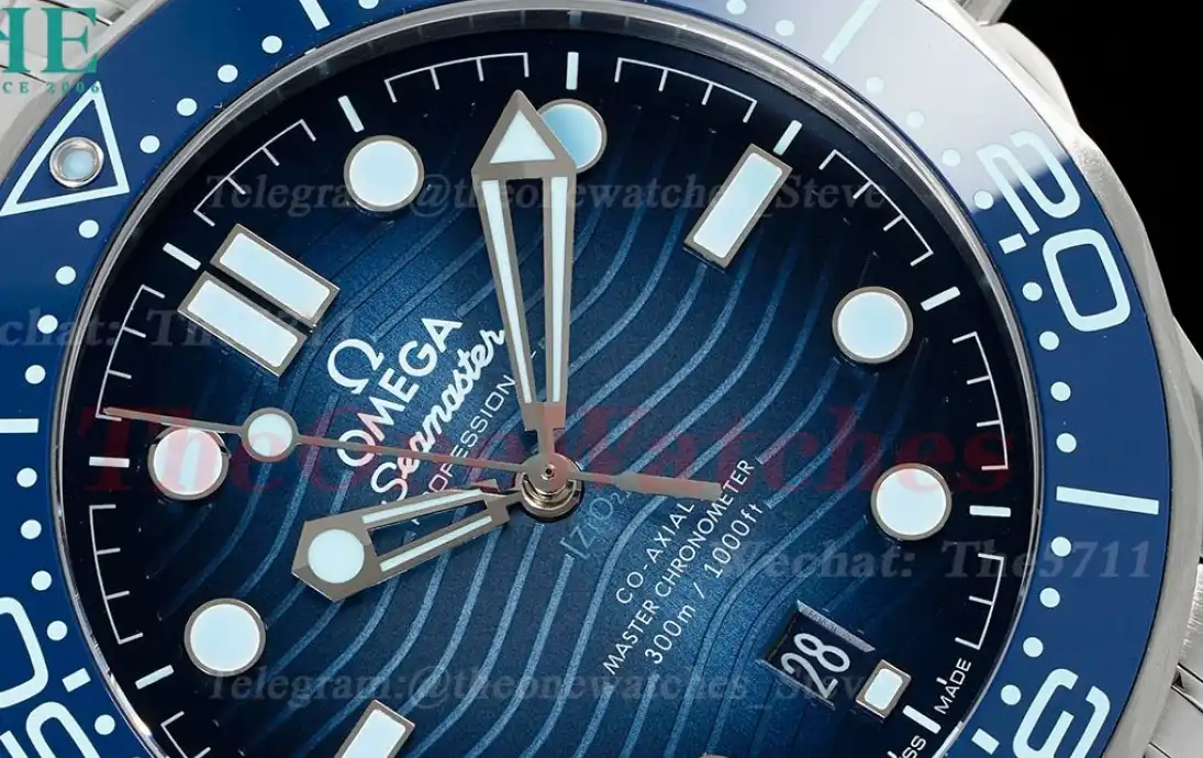 Seamaster 300m 42mm SS SS Dark Blue Dial VSF A8800 Super Clone