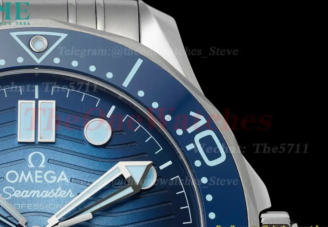 Seamaster 300m 42mm SS SS Dark Blue Dial VSF A8800 Super Clone