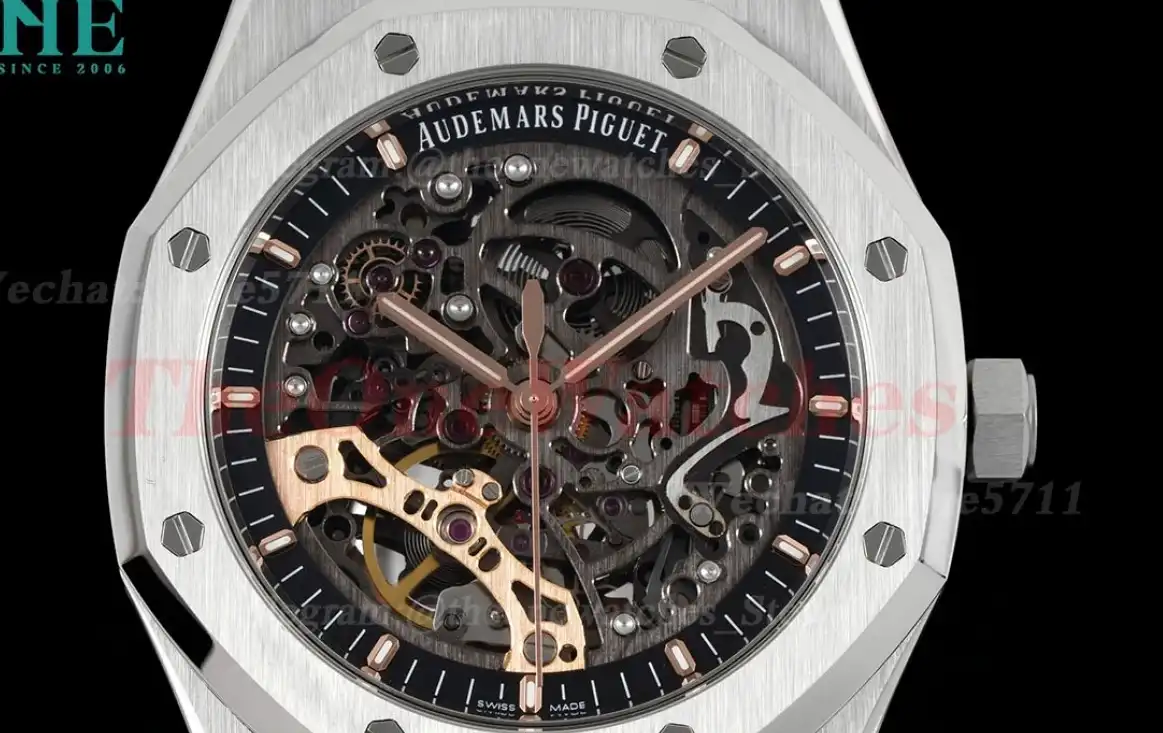 Royal Oak 15407 41mm SS SS Skeleton Dial APSF A3132