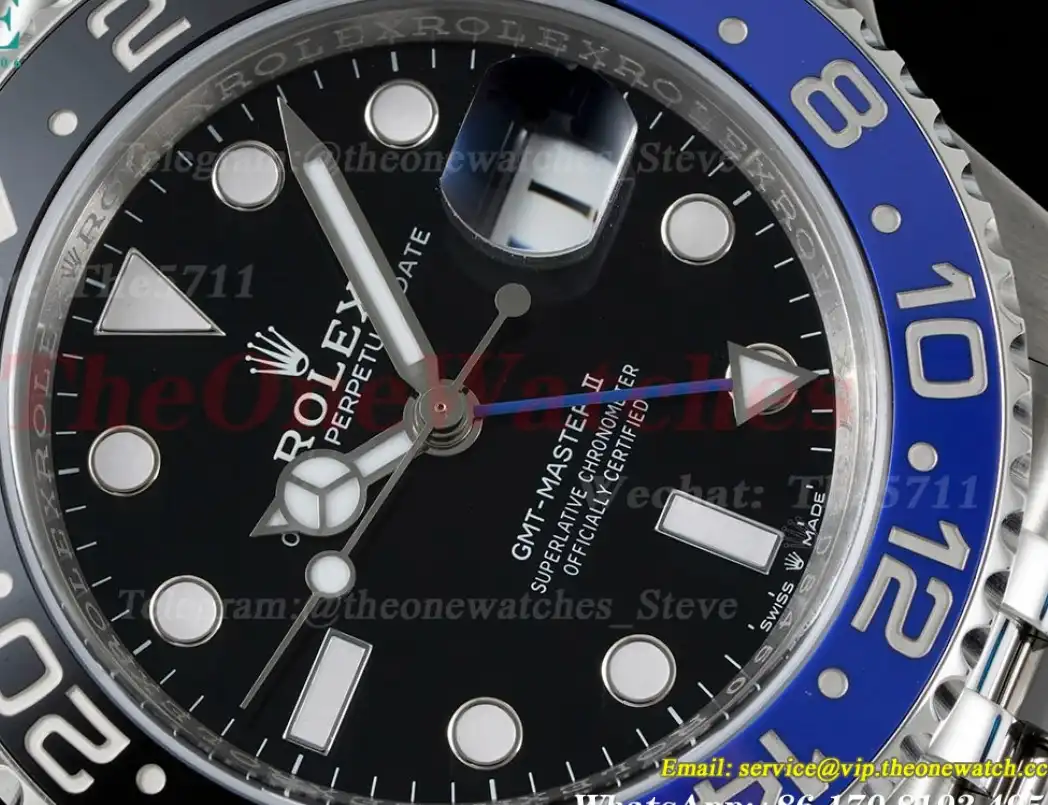 GMT II 126710 Batgirl Jub 40mm SS SS Black Clean DD3285 Super Clone