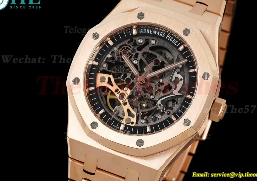 Royal Oak 15407 41mm RG RG Skeleton Dial APSF A3132