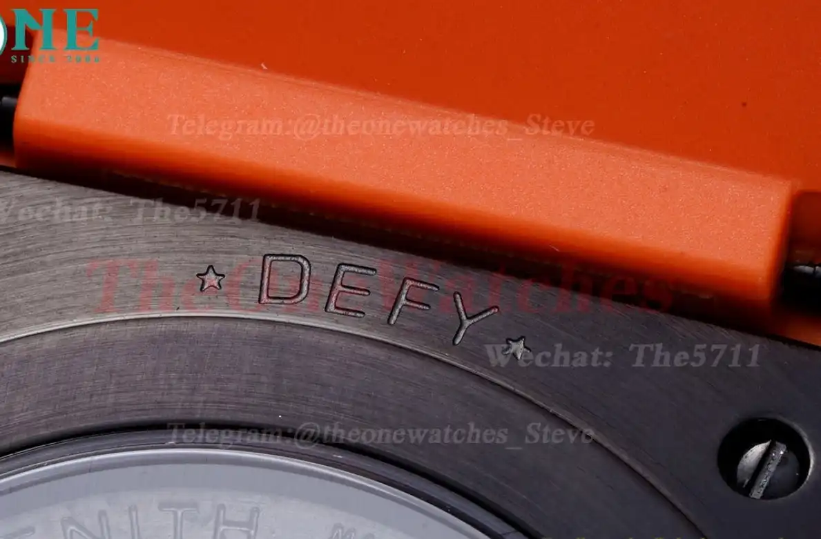 Defy Classic Orange Skeleton Dial PVD RU LF V2 A2892