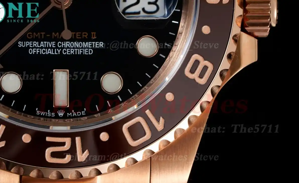 GMT Master II 126715 CHNR Rootbeer Brown Black 904L RG RG GSF VR3285