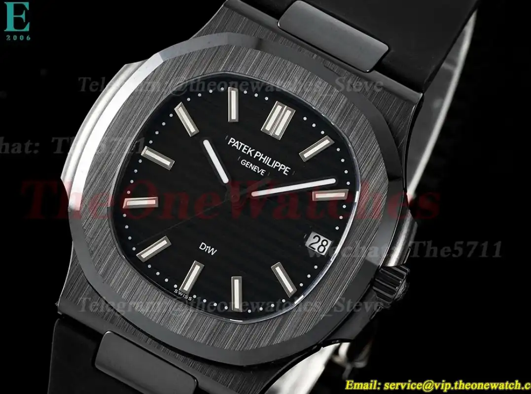 Nautilus AET 5711 40mm Black Cer RU Black Dial AMGF MY9015