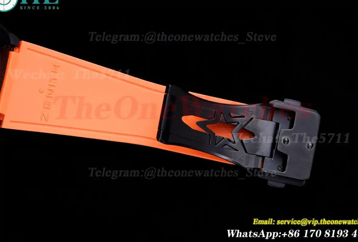 Defy Classic Orange Skeleton Dial PVD RU LF V2 A2892