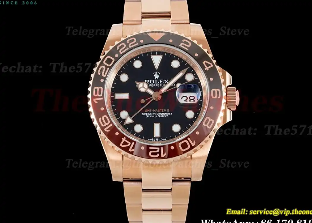 GMT Master II 126715 CHNR Oys YG YG Black Dial APF VR3285