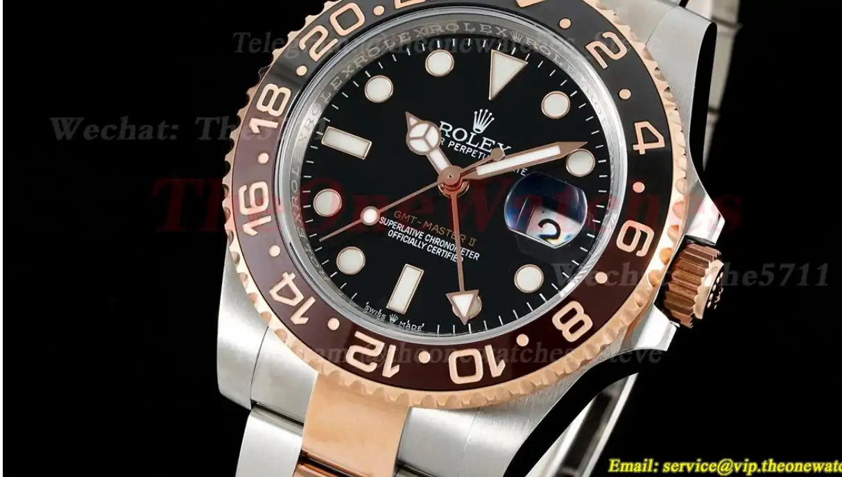 GMT Master II 126711 CHNR Rootbeer SS RG Black Dial GSF VR3285