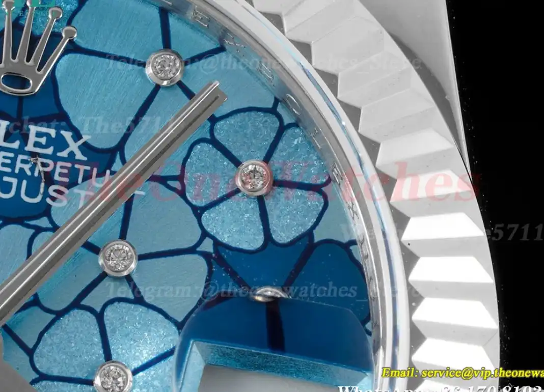 Datejust ladies 31mm SS SS Flt Pres Blue JDF A2824