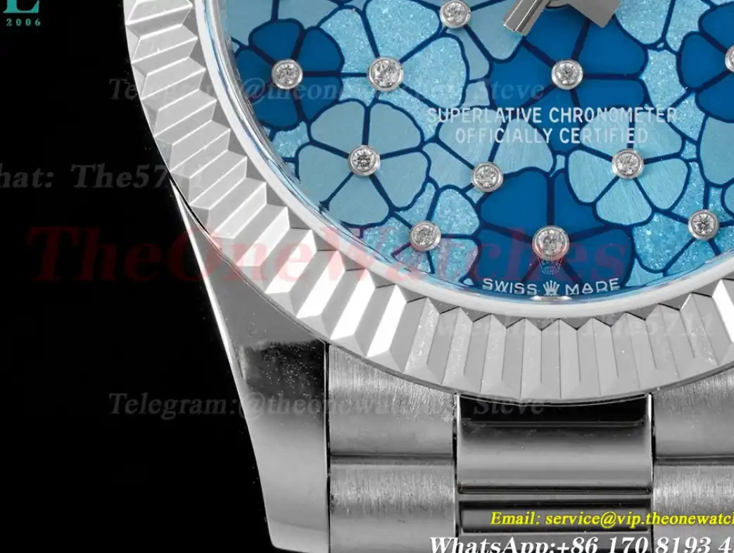 Datejust ladies 31mm SS SS Flt Pres Blue JDF A2824