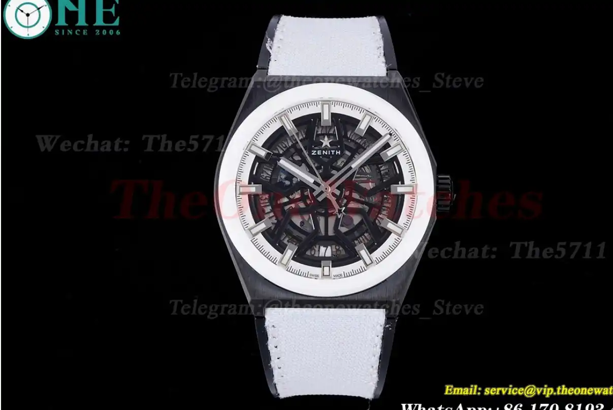 Defy Classic White Skeleton Dial SS NY LF V2 A2892