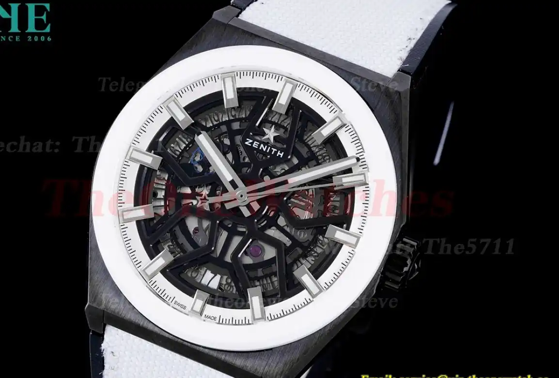 Defy Classic White Skeleton Dial SS NY LF V2 A2892