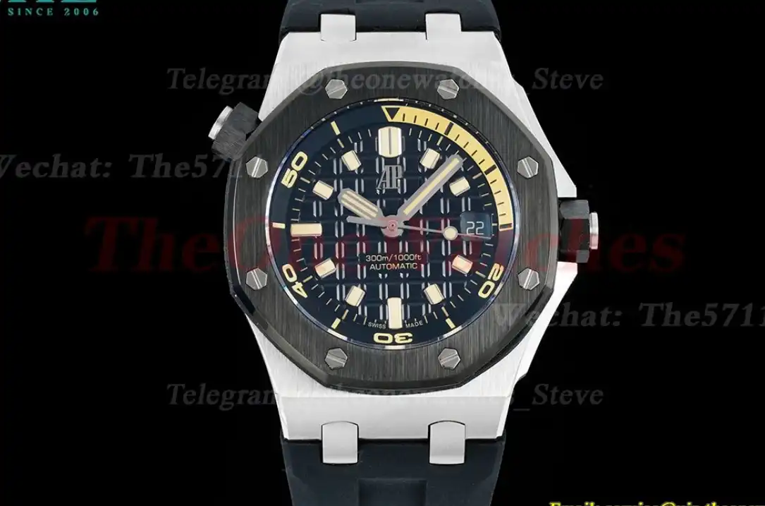 Royal Oak Offshore Diver 15720 42mm SS RU Black Stk BF A4308