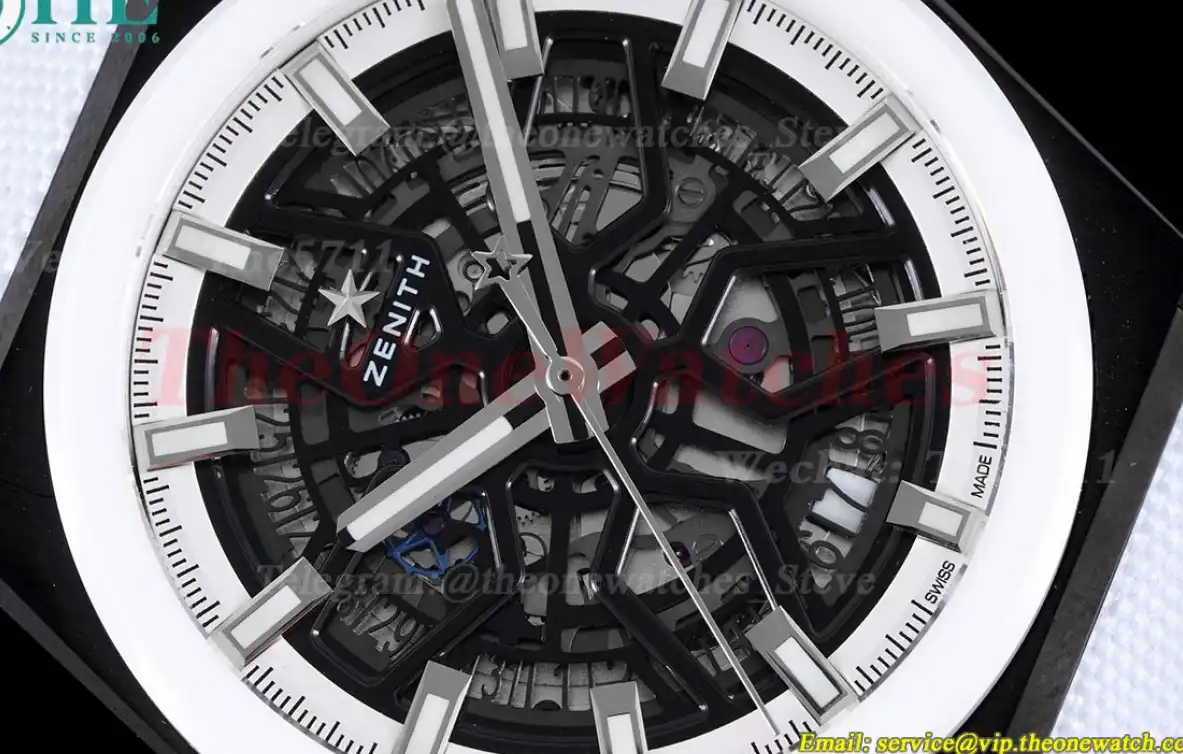 Defy Classic White Skeleton Dial SS NY LF V2 A2892