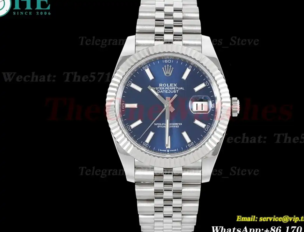 Datejust 126334 41mm Jub SS SS Blue Stk Clean SH3235