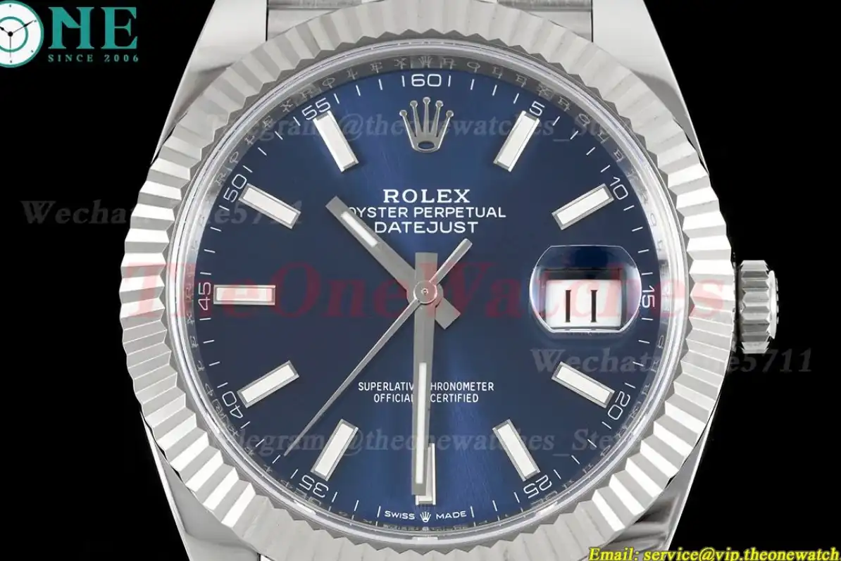 Datejust 126334 41mm Jub SS SS Blue Stk Clean SH3235