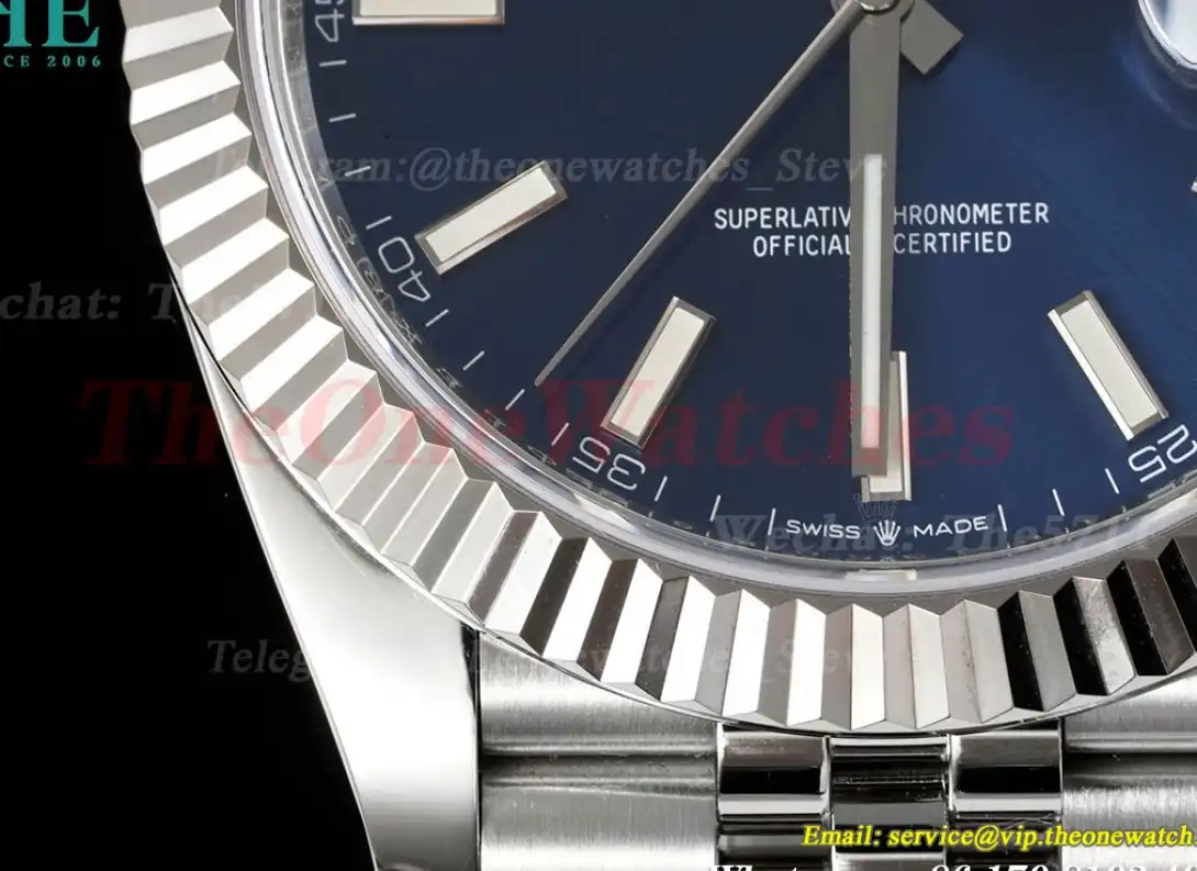 Datejust 126334 41mm Jub SS SS Blue Stk Clean SH3235