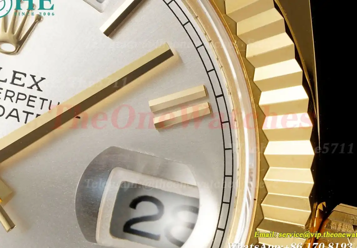 DayDate 228238 40mm Pres YG YG Silver Dial ARF VR3255