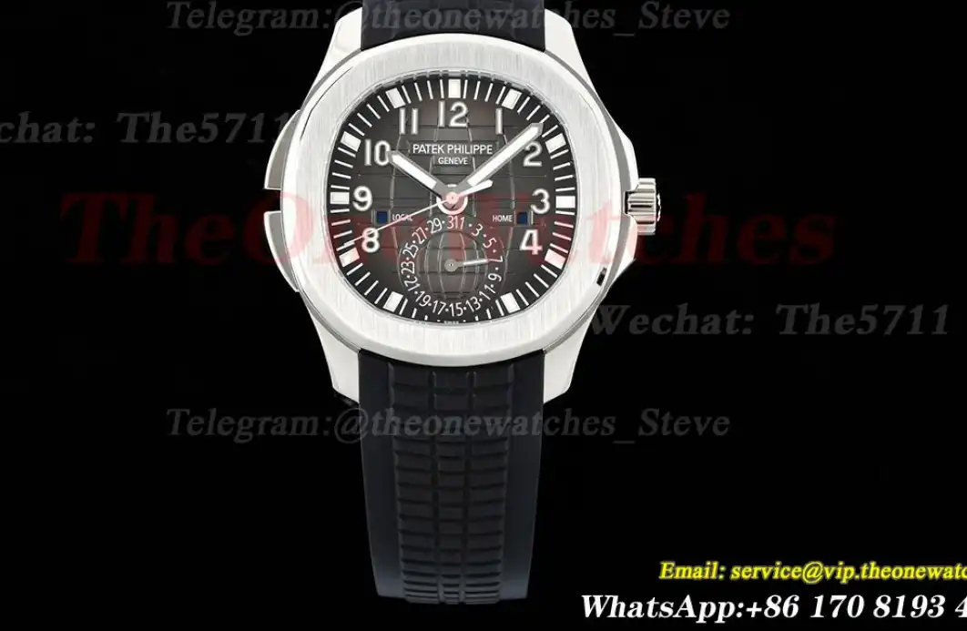 Aquanaut Travel Time 5164A 41mm SS RU Black ZF V2 A324