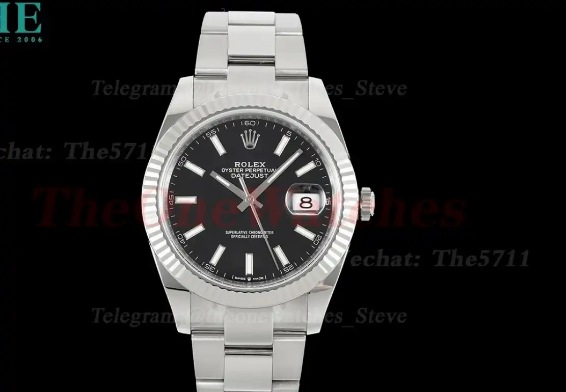 Datejust 126334 41mm Oys SS SS Black Stk Clean SH3235