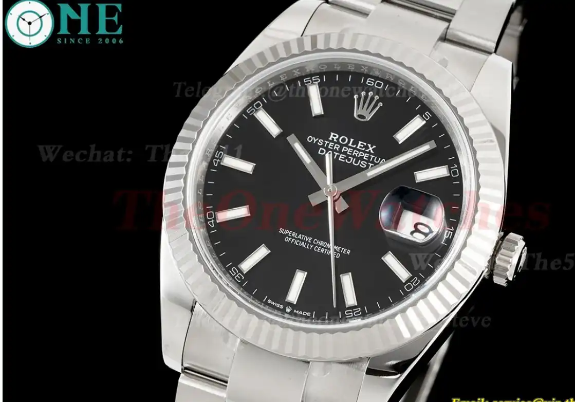 Datejust 126334 41mm Oys SS SS Black Stk Clean SH3235