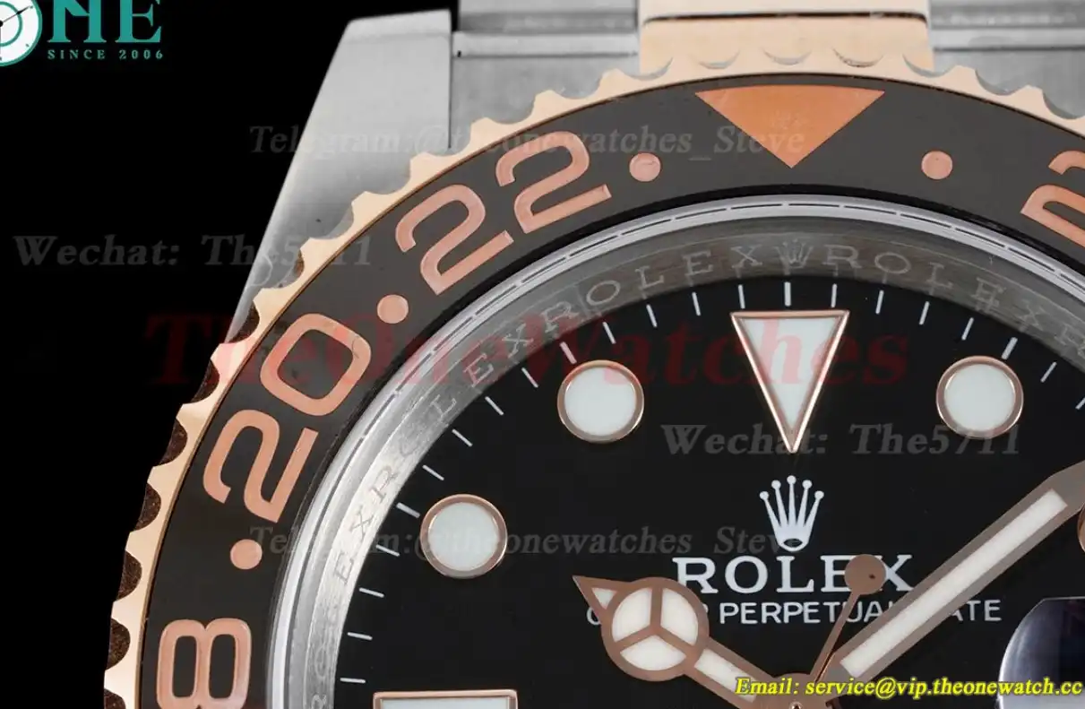 GMT Master II 126711 CHNR Rootbeer Oys RG SS Black Dial APF VR3285