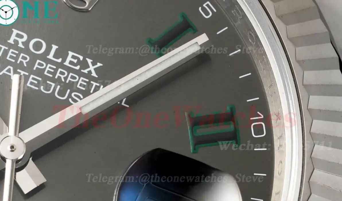 Datejust 126334 41mm Wimbledon Oys SS SS Gray Dial Clean SH3235