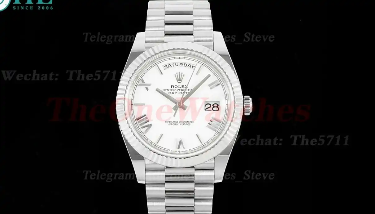 DayDate 228239 40mm Pres SS SS White Dial ARF VR3255