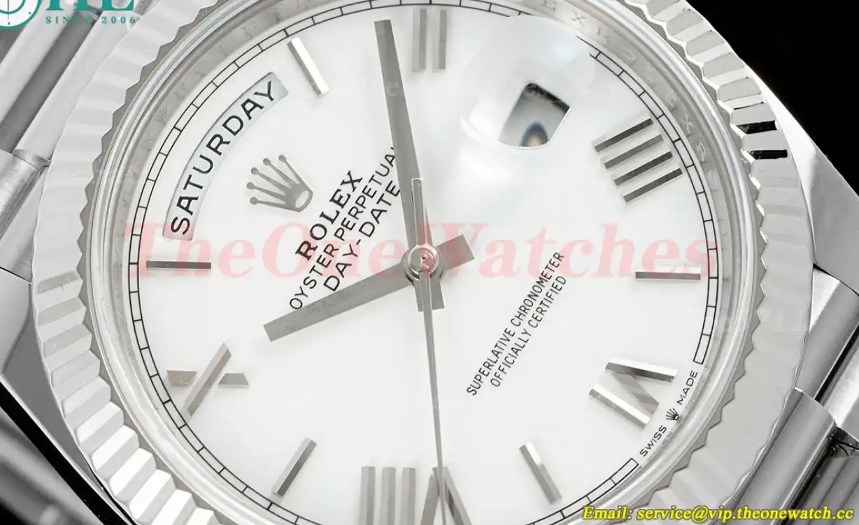 DayDate 228239 40mm Pres SS SS White Dial ARF VR3255