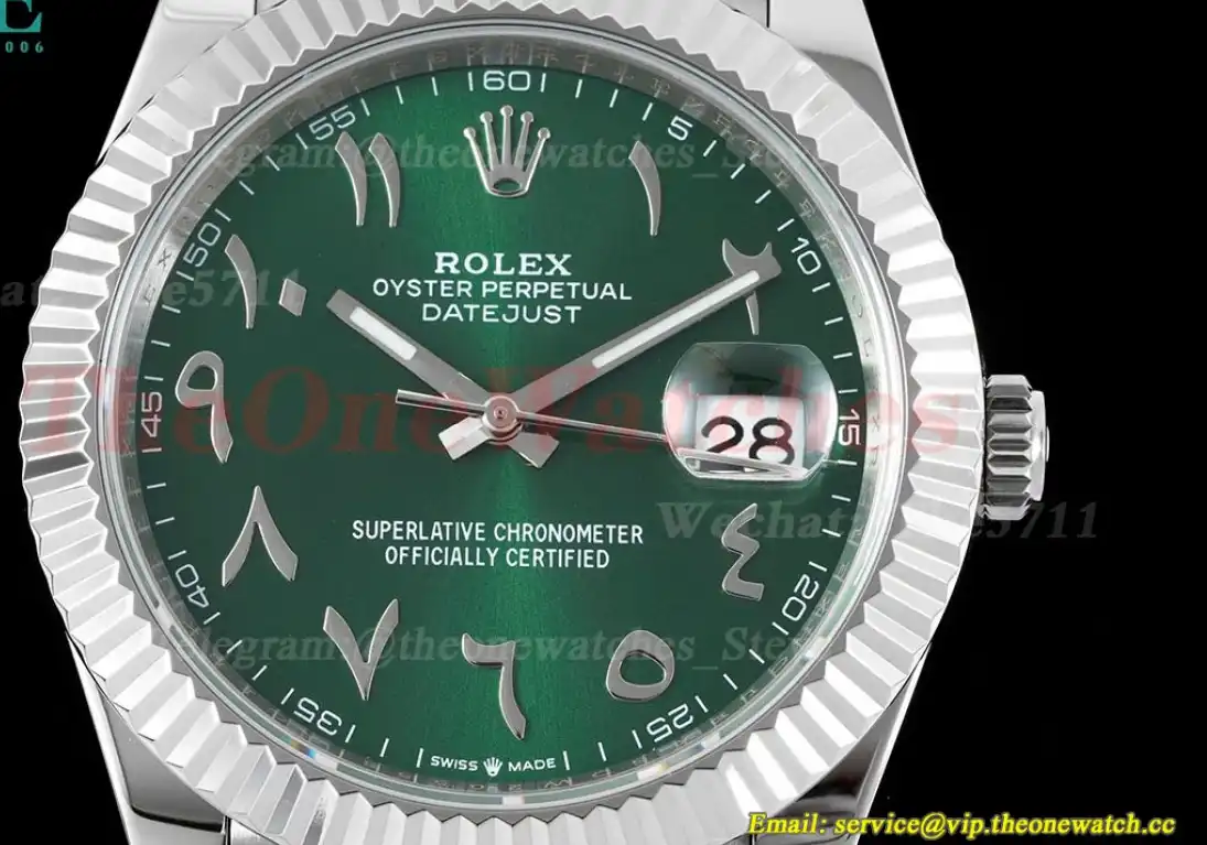 Datejust 41mm Green Dial SS SS  Jubilee 904L DIW A3235