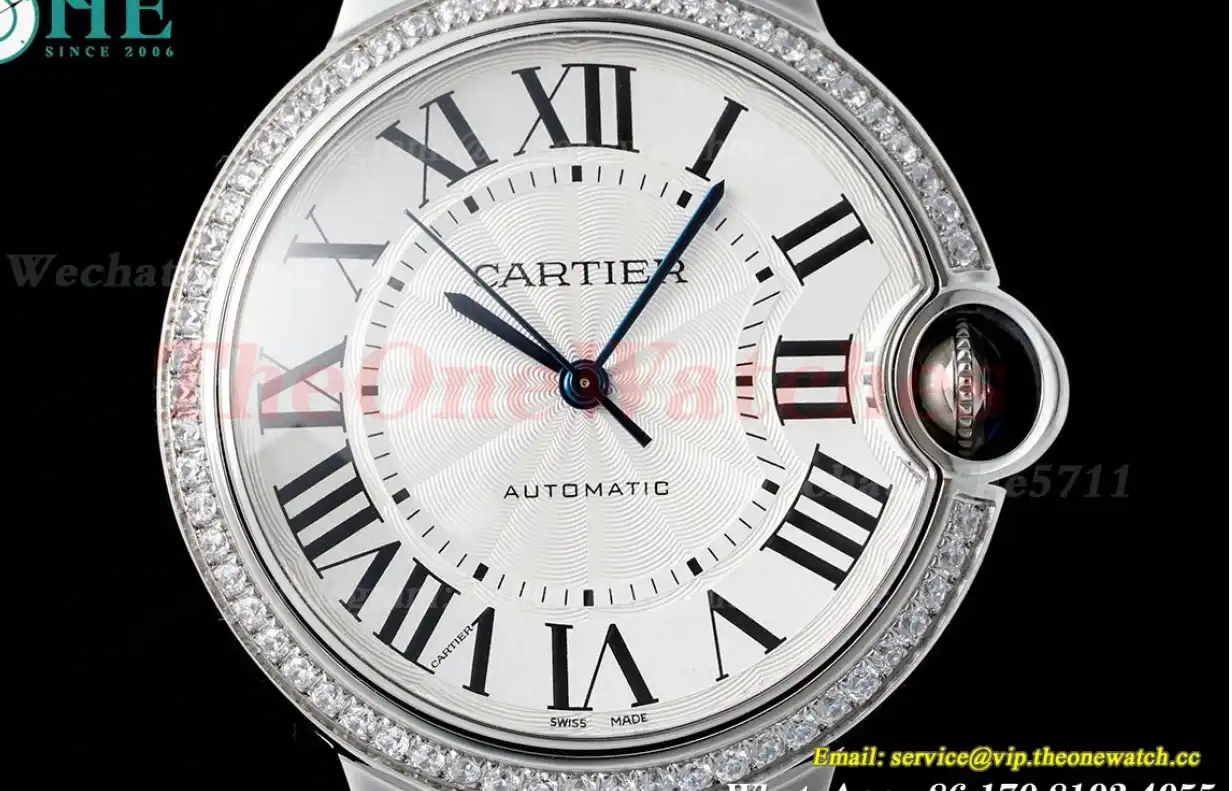 Ballon Bleu De Cartier 36mm Dia SS SS White Dial AF NH05