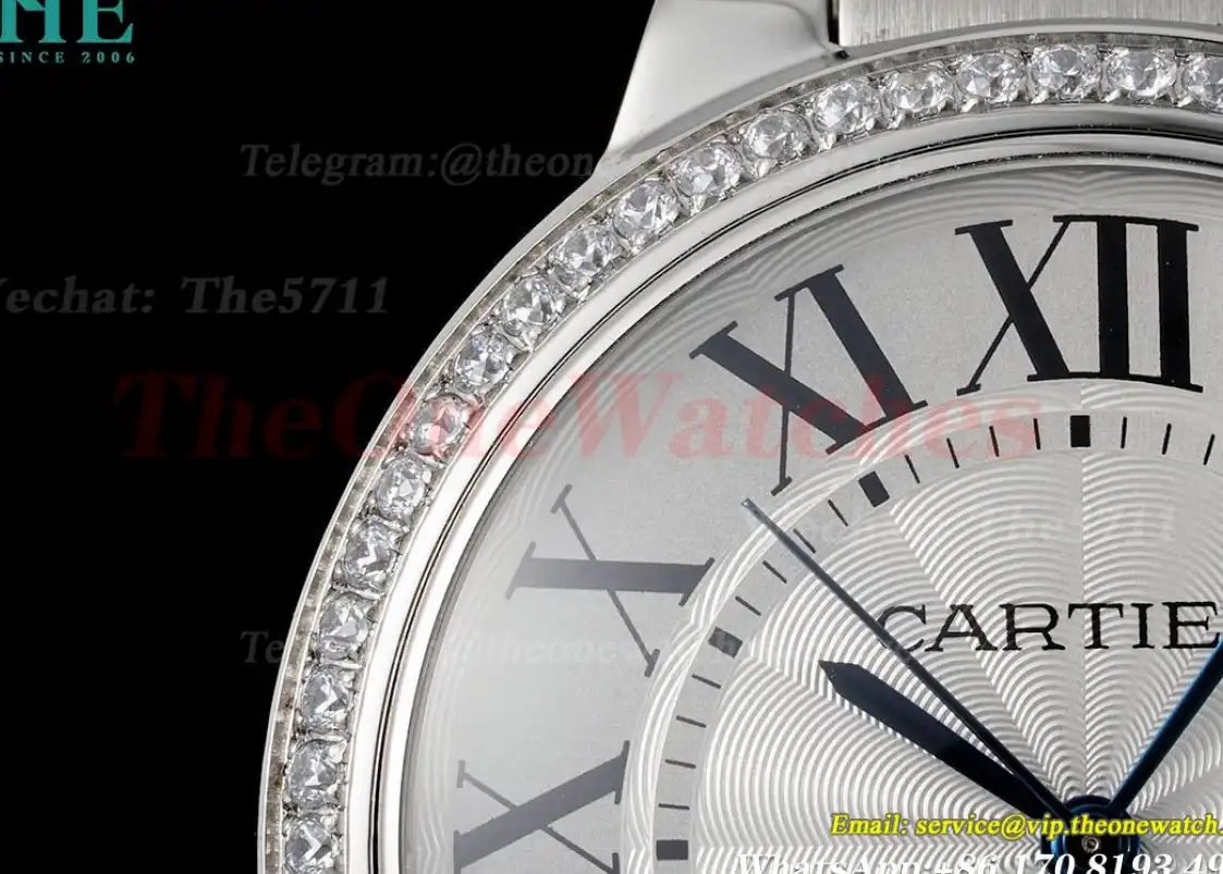 Ballon Bleu De Cartier 36mm Dia SS SS White Dial AF NH05