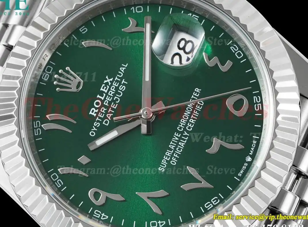 Datejust 41mm Green Dial SS SS  Jubilee 904L DIW A3235