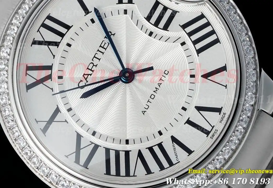 Ballon Bleu De Cartier 36mm Dia SS SS White Dial AF NH05