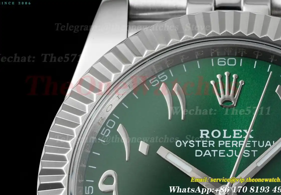 Datejust 41mm Green Dial SS SS  Jubilee 904L DIW A3235