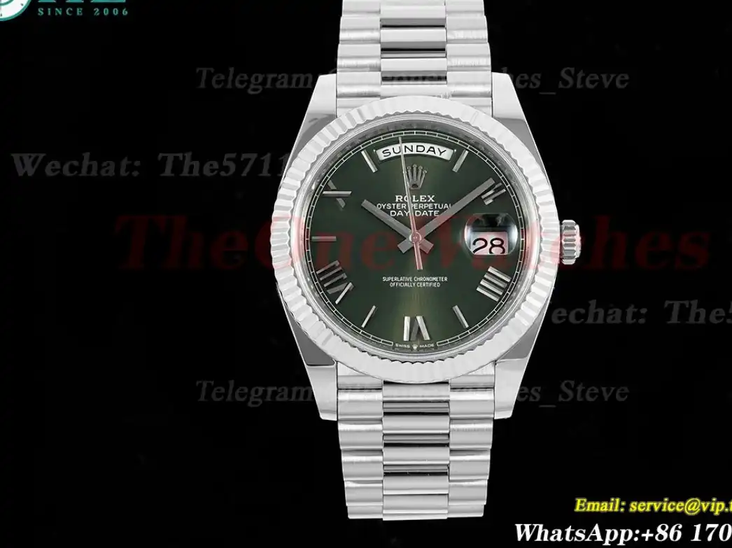 DayDate 228239 40mm Pres SS SS Green Dial ARF VR3255