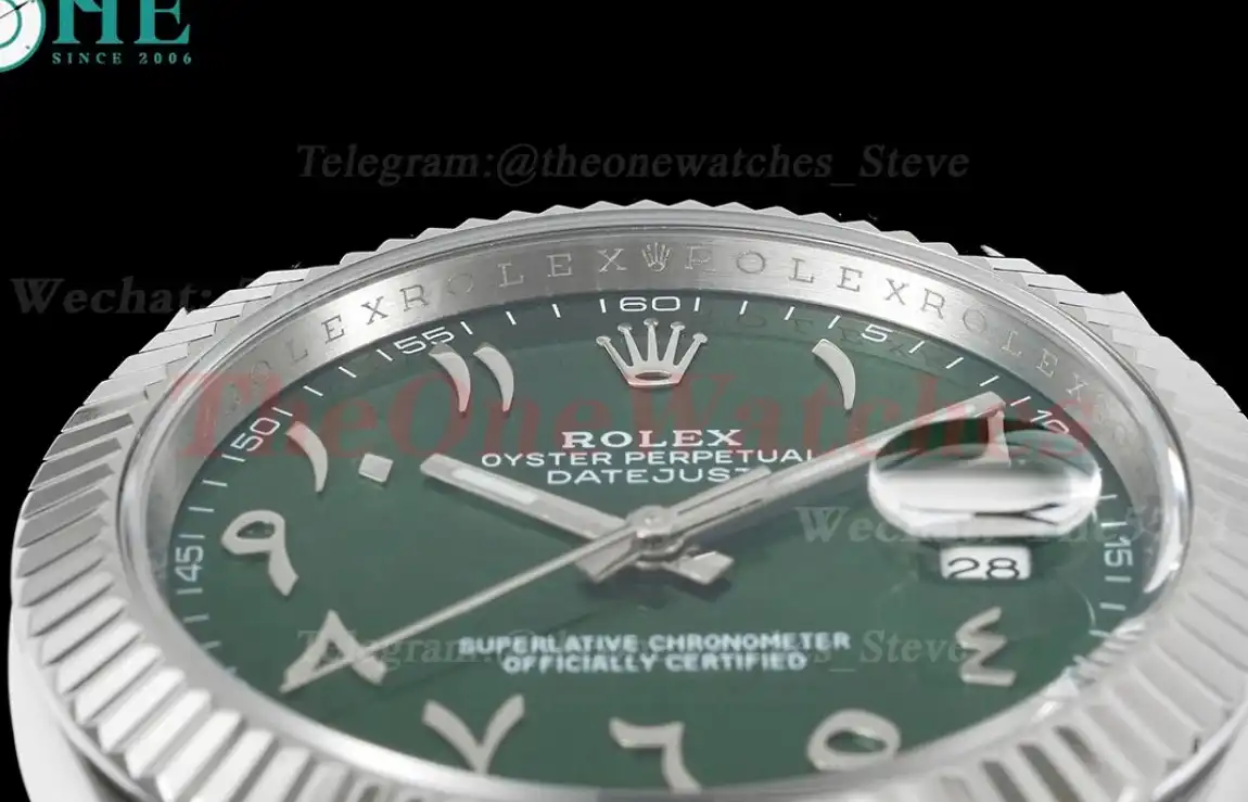 Datejust 41mm Green Dial SS SS  Jubilee 904L DIW A3235