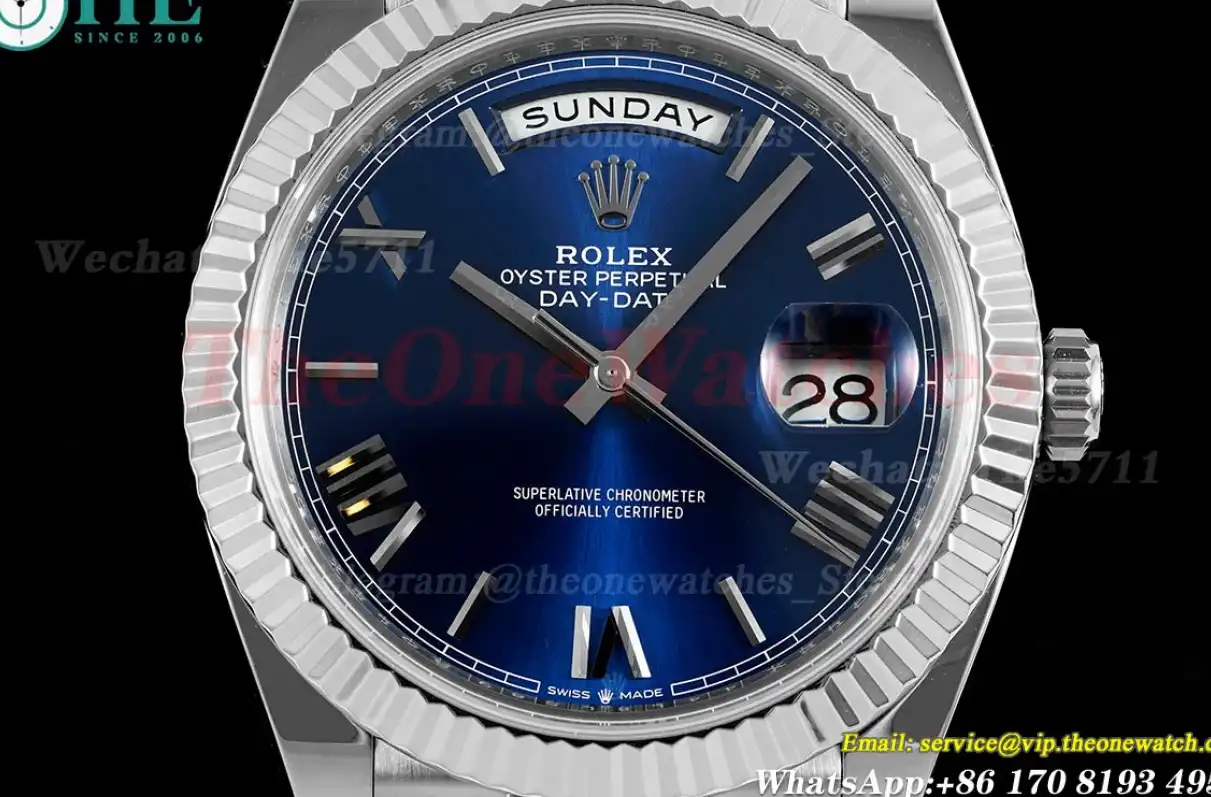 DayDate 228239 40mm Pres SS SS Blue Dial ARF VR3255