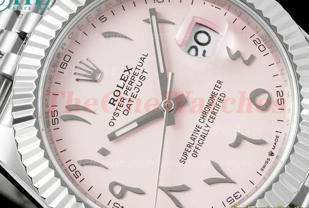 Datejust 41mm Pink Dial SS SS  Jubilee 904L DIW A3235