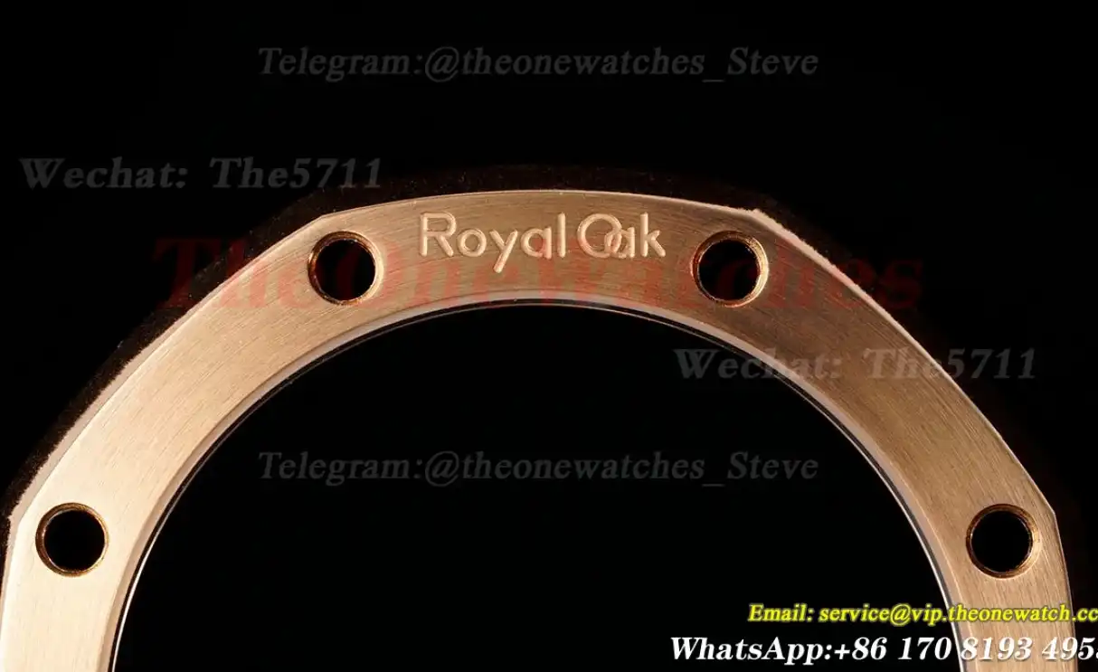 Royal Oak 15500 Frosted 41mm RG RG Black Dial IPF SA4302 Super Clone