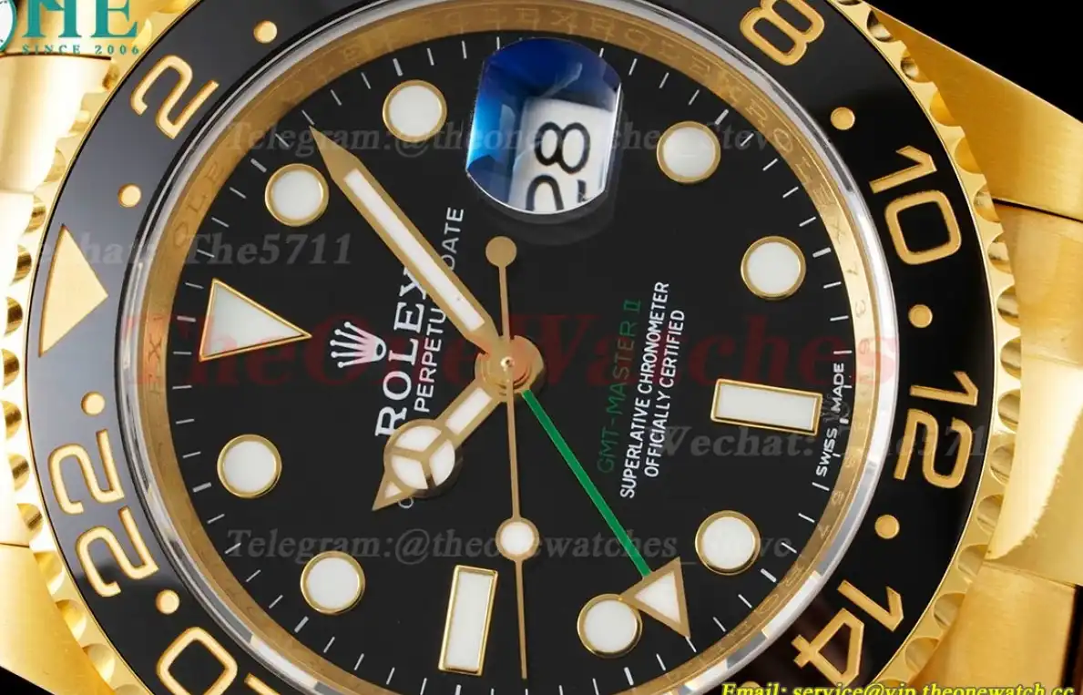 GMT Master II 116718LN Oys YG YG Black Dial APF VR3186