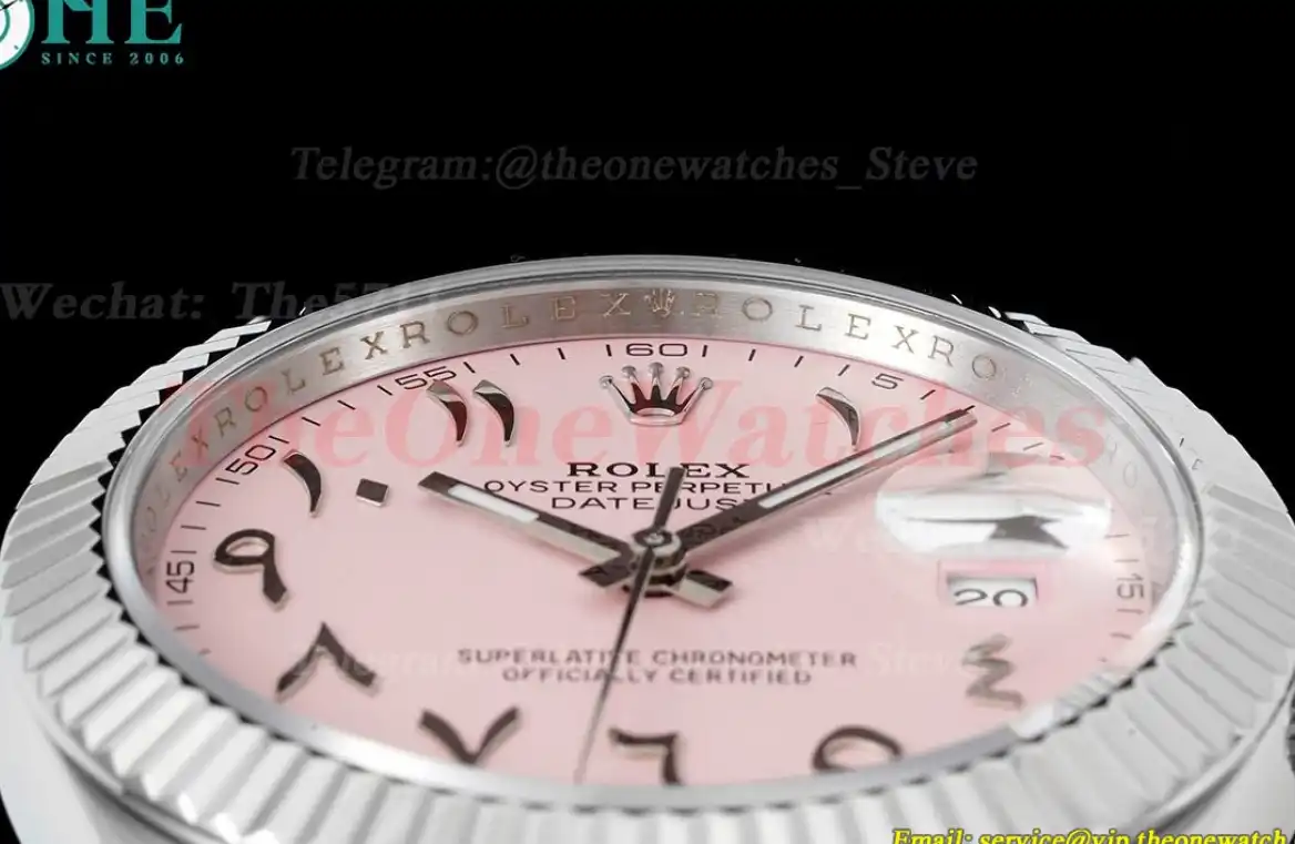 Datejust 41mm Pink Dial SS SS  Jubilee 904L DIW A3235