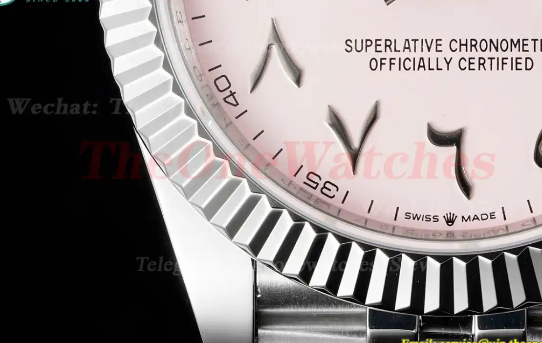 Datejust 41mm Pink Dial SS SS  Jubilee 904L DIW A3235