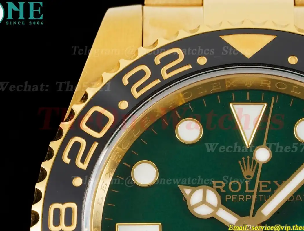 GMT Master II 116718LN Oys YG YG Green Dial APF VR3186