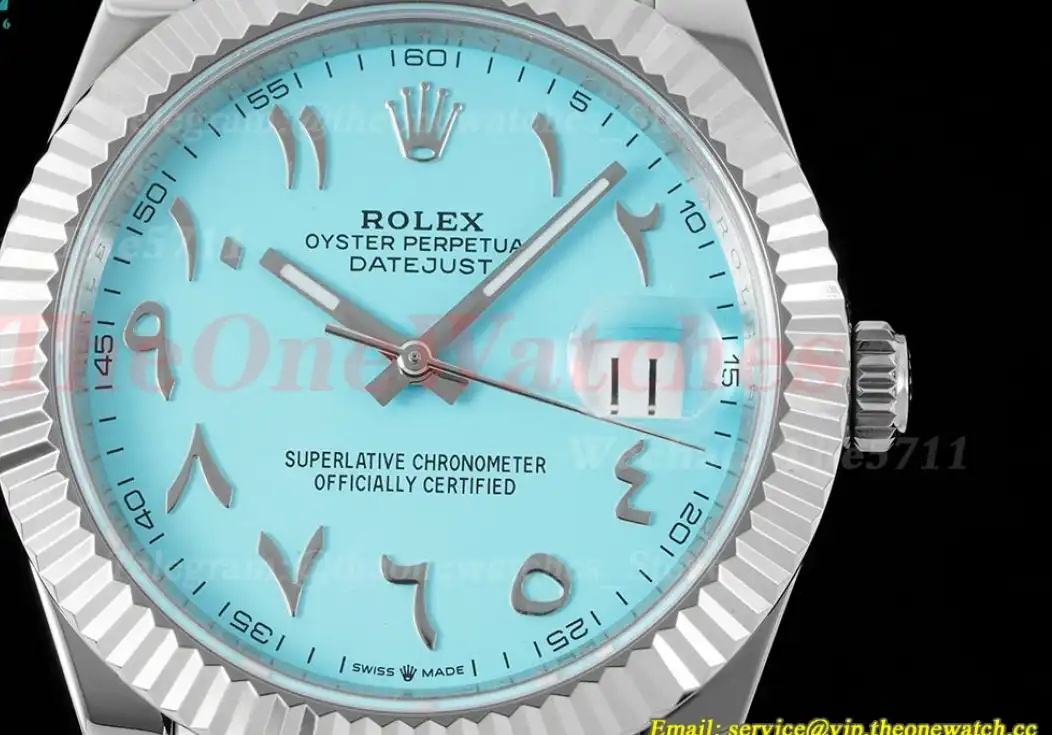 Datejust 41mm Tiffany Blue Dial SS SS  Jubilee 904L DIW A3235