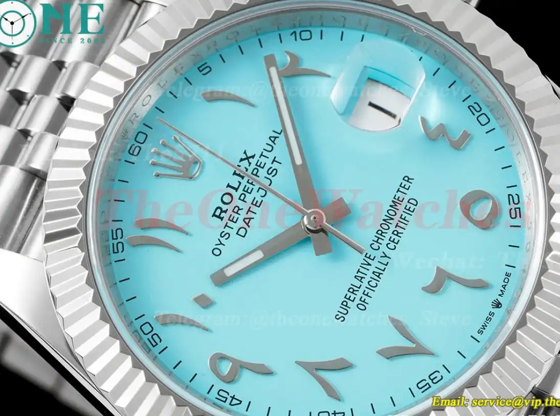 Datejust 41mm Tiffany Blue Dial SS SS  Jubilee 904L DIW A3235