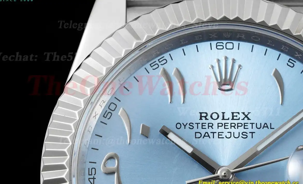 Datejust 41mm Ice Blue Dial SS SS  Jubilee 904L DIW A3235