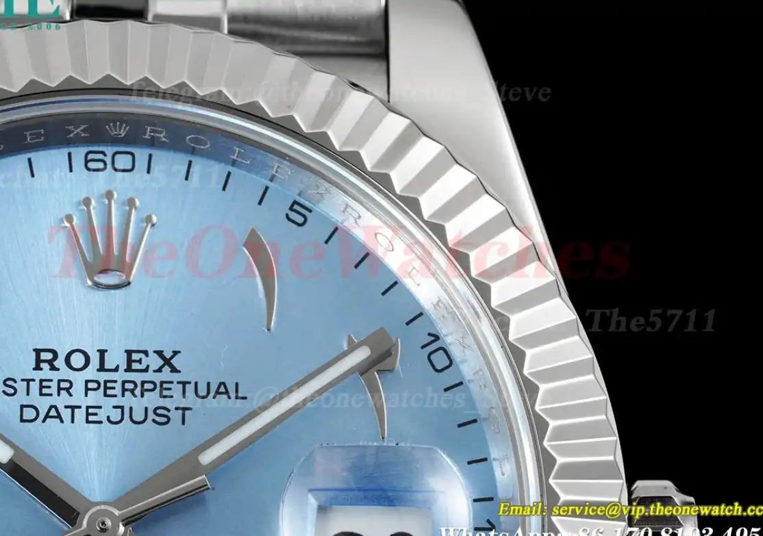 Datejust 41mm Ice Blue Dial SS SS  Jubilee 904L DIW A3235