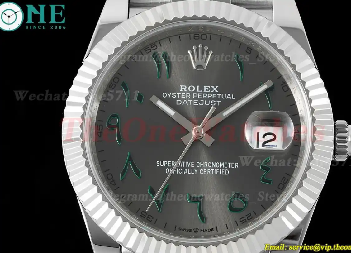 Datejust 41mm Grey Dial SS SS  Jubilee 904L DIW A3235