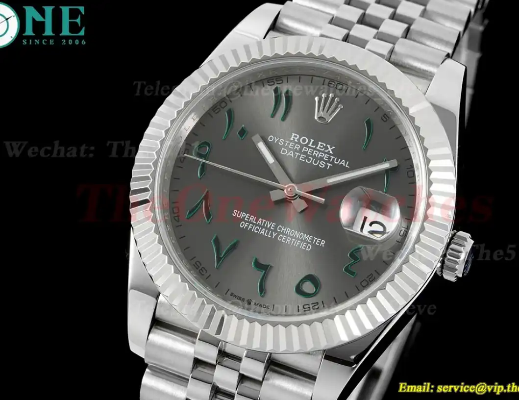 Datejust 41mm Grey Dial SS SS  Jubilee 904L DIW A3235